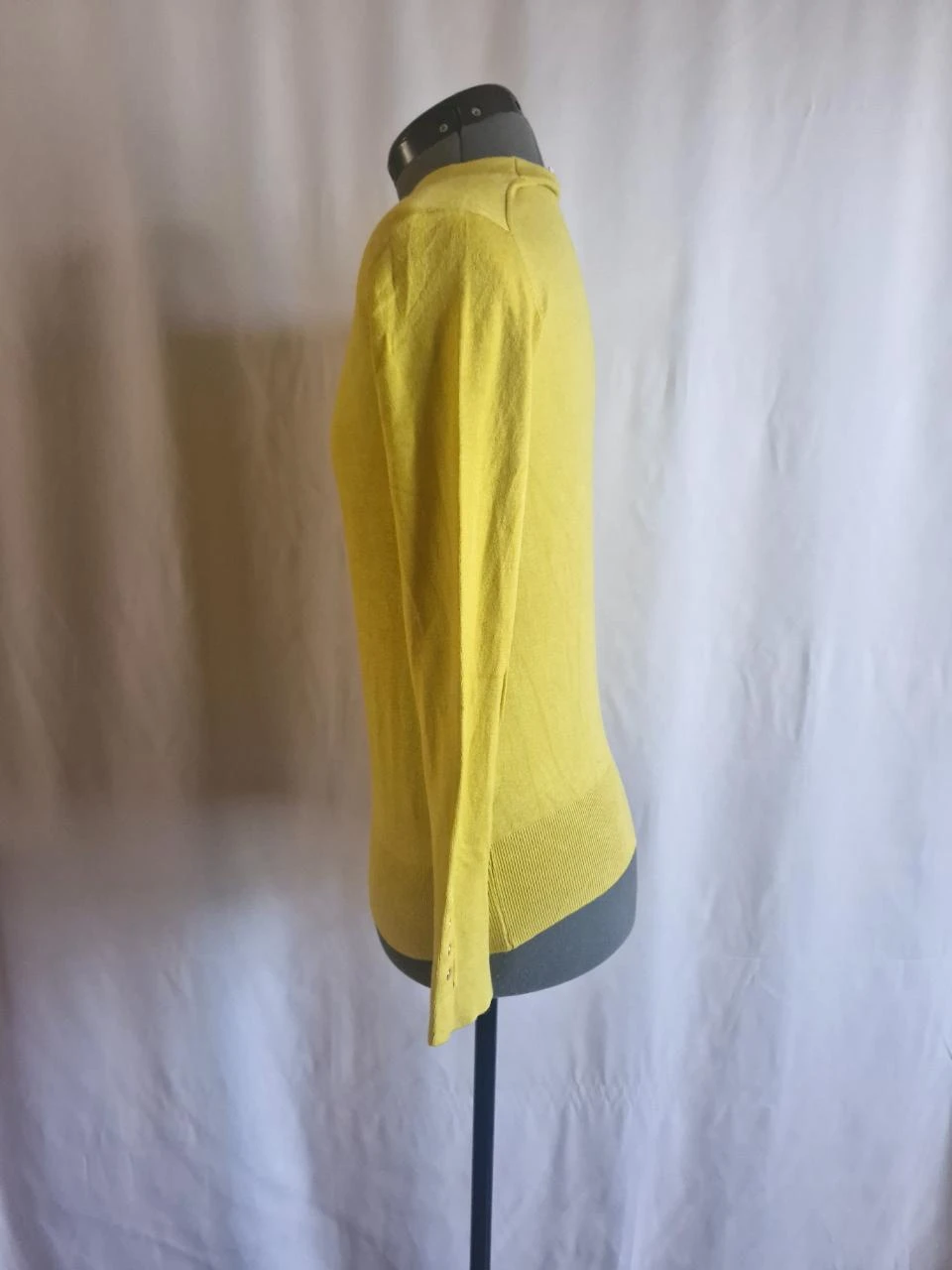 Fine long-sleeve sweater for women - Yellow - Size S – photo 2